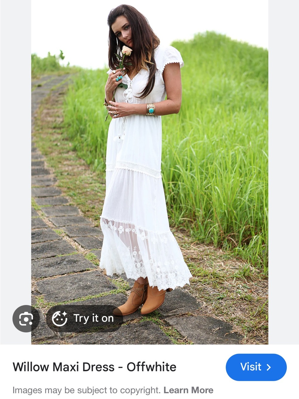 Tulle & Batiste Willow Maxi White Lace
